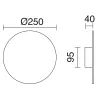 Applique CIRCULAR LED SMD 13W 3000K Blanc