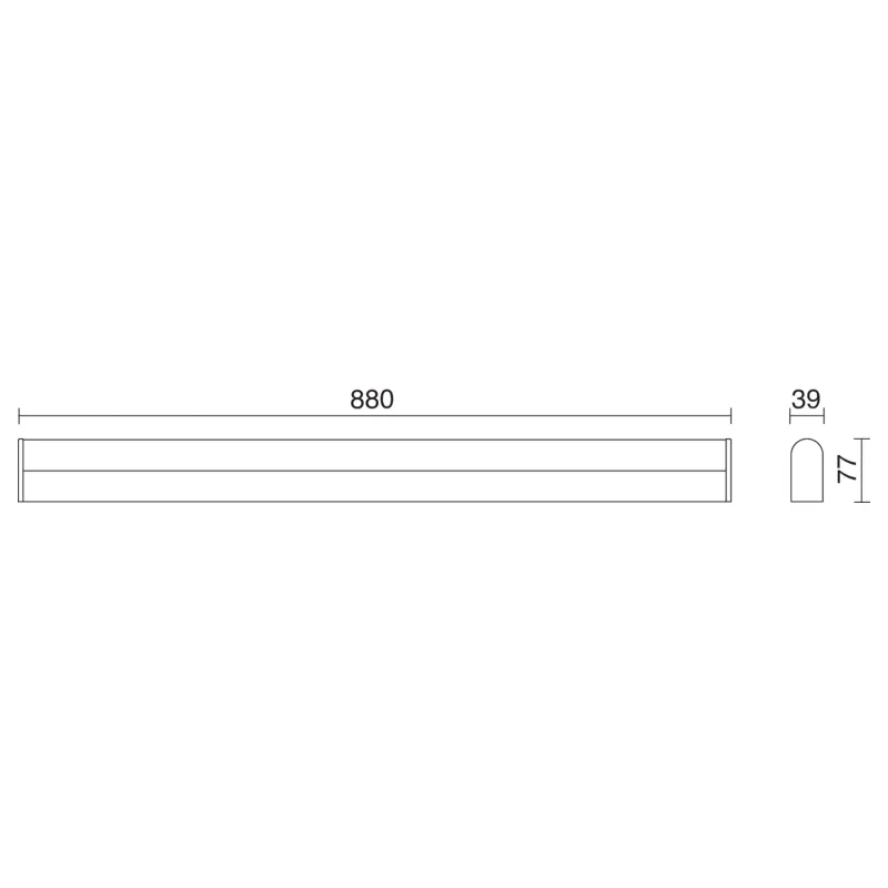 Applique Salle de bain SHEID LED SMD 18W 3000K Chromé