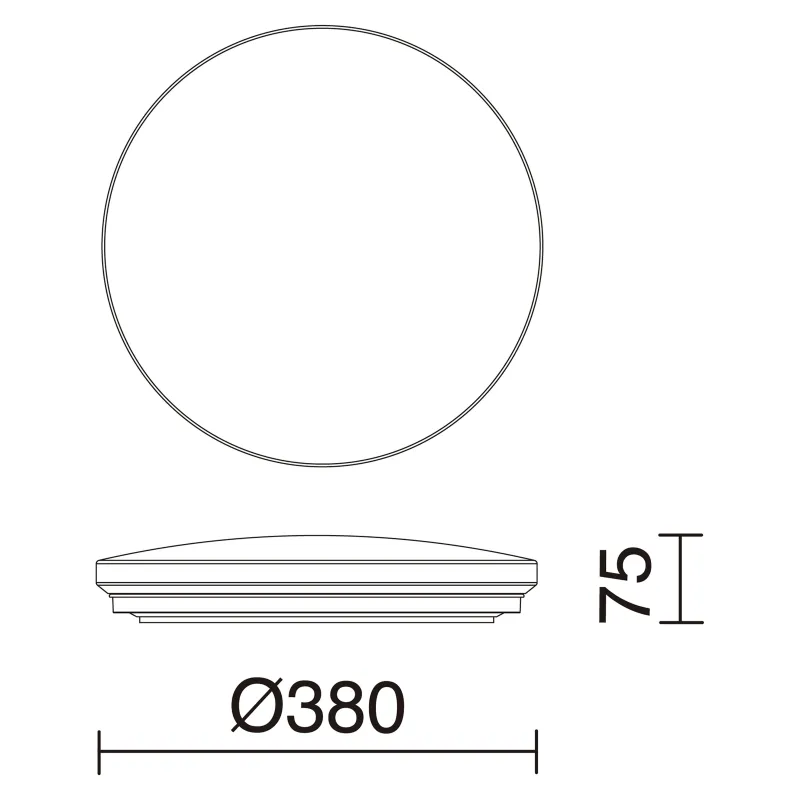 Plafonnier CARME IP44 LED SMD 27.50W 3000K/4000K/6000K Nuancé