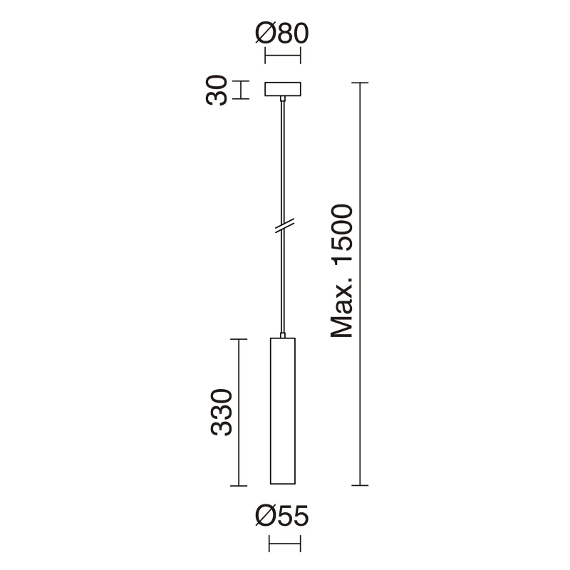 Suspension TANIA GU10 Or