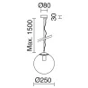 Suspension OXY E27 40W Or