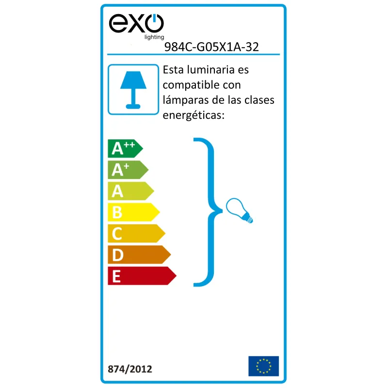 Suspension OXY E27 60W Chromé
