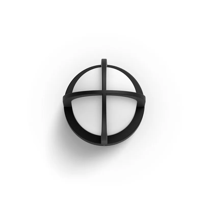 Applique extérieur Philips noire ip44 culot e27