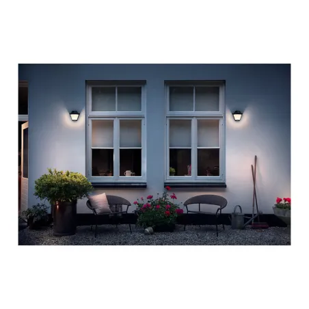 Applique extérieur Philips noire ip44 culot e27