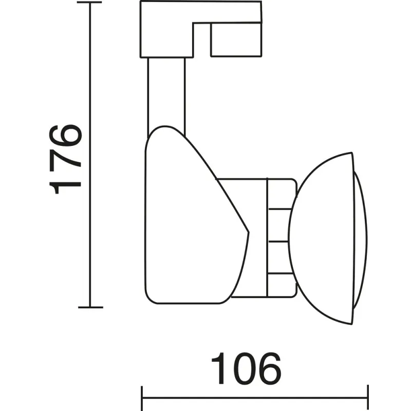 Projecteur  BELMEZ GU10 PAR16 1X50W GR. - Pas cher