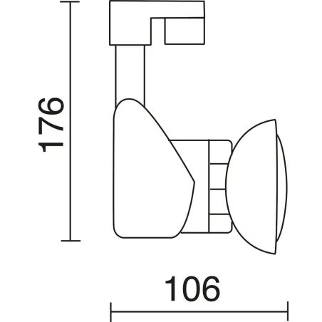 Projecteur  BELMEZ GU10 PAR16 1X50W GR. - Pas cher