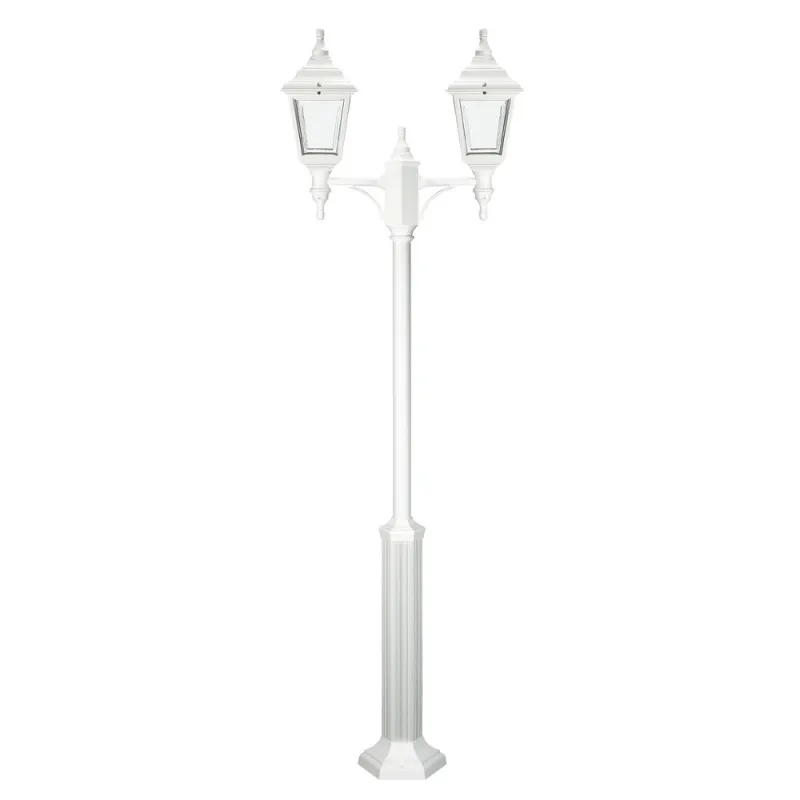 Colonne CLIC-CLAC 4 E27 IP44 2cab blanc - Pas cher