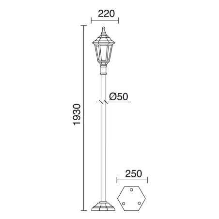 Colonne CLIC-CLAC 6 IP44 E27 bl. - Pas cher