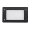 Encastré Rect.  DEVON GX53 LED T2 3W 350lm 3000K Noir - Pas cher