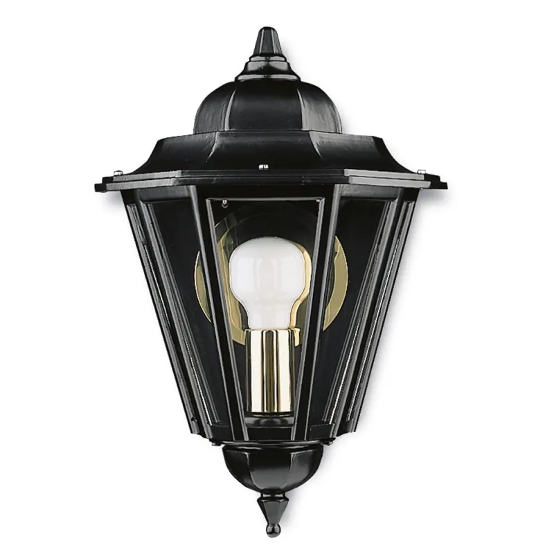 Apl. ELITE 6 IP43 E27 clair 40cm noir - Pas cher