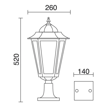 Lampadaire sur le mur blanc - Pas cher