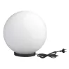 Plafond GLOU IP44 Ø30 60W E27 Noir - Pas cher