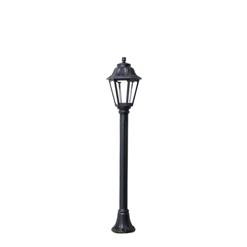 Lampadaire 1L. INDURA MEDIUM 6 IP55 E27 Noir - Pas cher