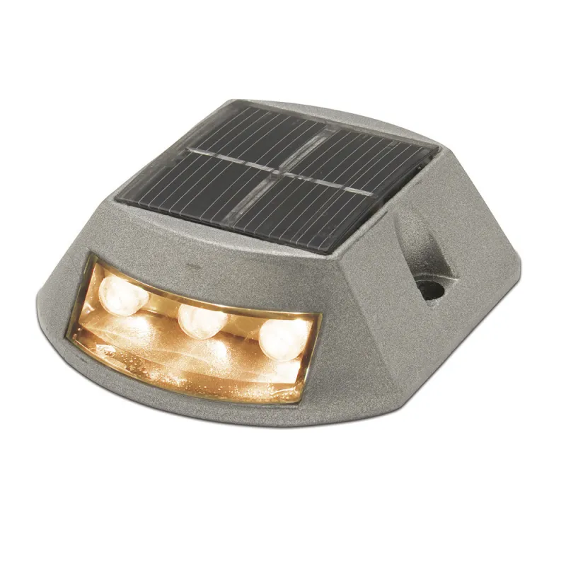 Luminaire solaire INTI 3+3 led indicateur gris - Pas cher