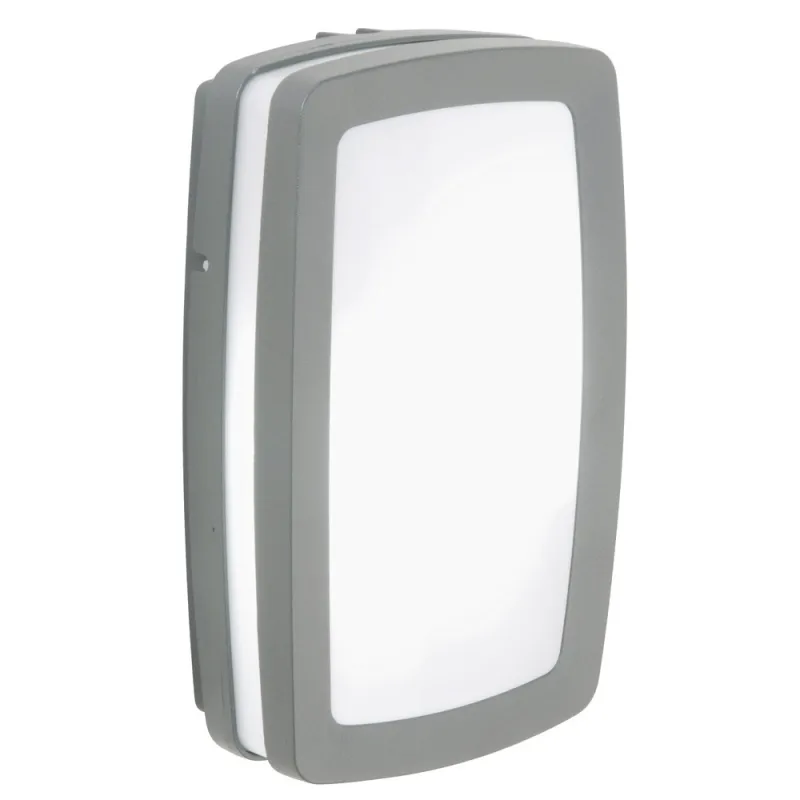 Plafond KIRA rect. IP54 E27 2x20W Gr. - Pas cher
