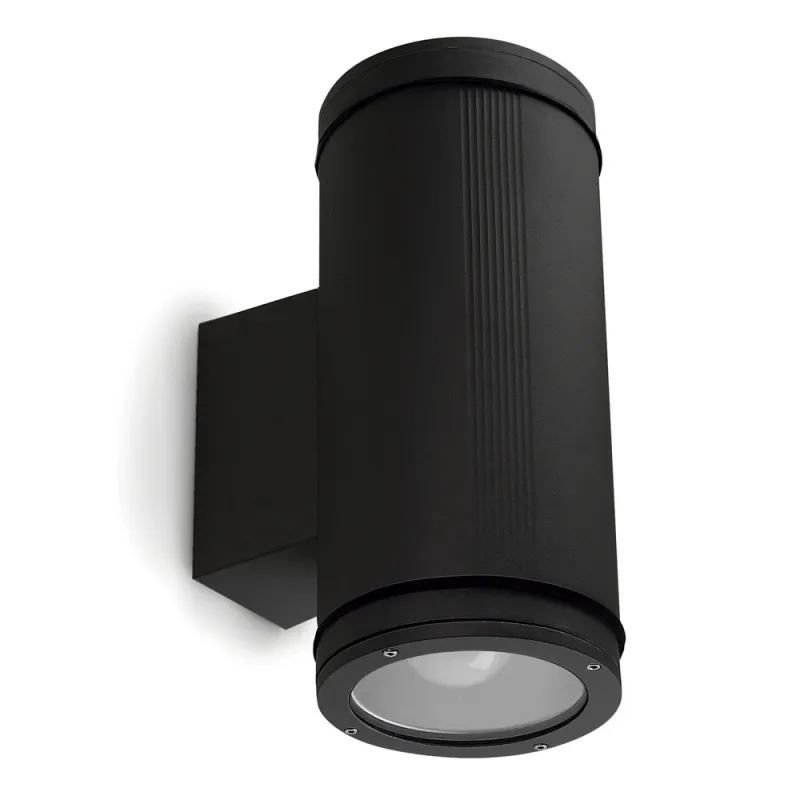 Plafond TRAMUNTANA IP65 E27 2x100W Noir - Pas cher