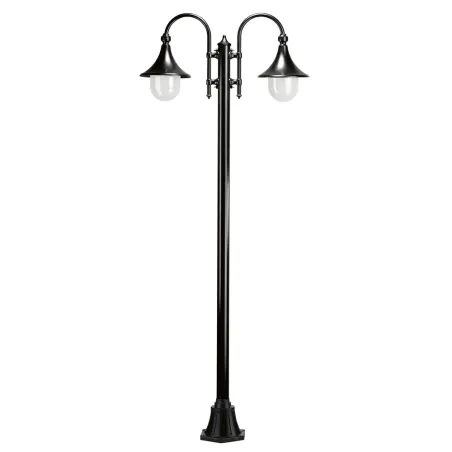 Lampadaire 2L. TROM IP43 E27 Noir. - Pas cher