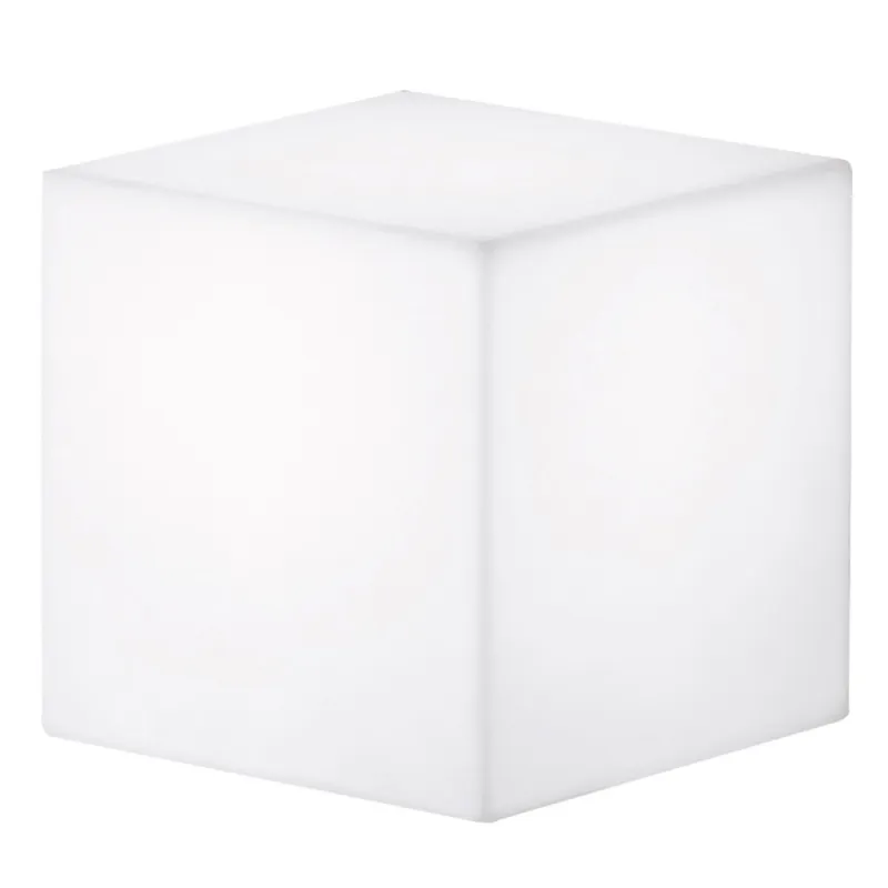Luminaire BLOCK IP55 E27 33W 43x43cm Blanc - Pas cher
