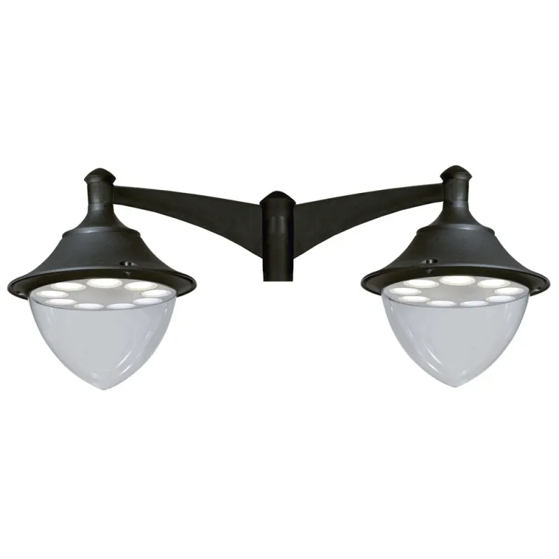 Tête  2L. GUNTHER Ø48 IP65 GX53 Noir - Pas cher