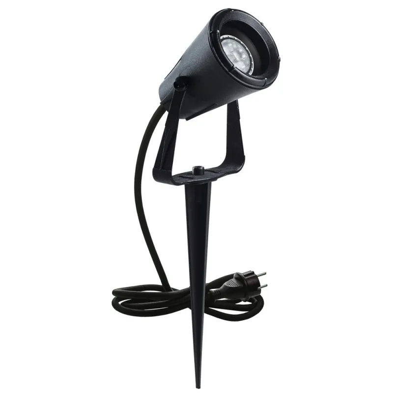 Projecteur  GERONIMO IP67 GU10 Noir - Pas cher