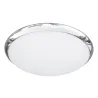 Plafond CARPI IP44 E27 2x23W crom mat gla - Pas cher