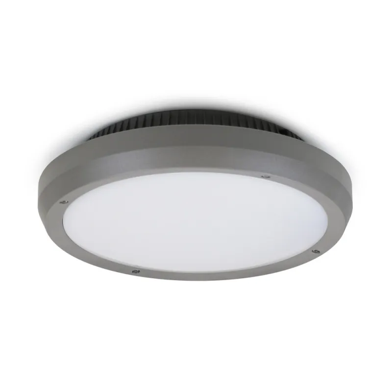 Plafond DELFI IP65 LED 13,5W 1150lm 4K Gr. - Pas cher