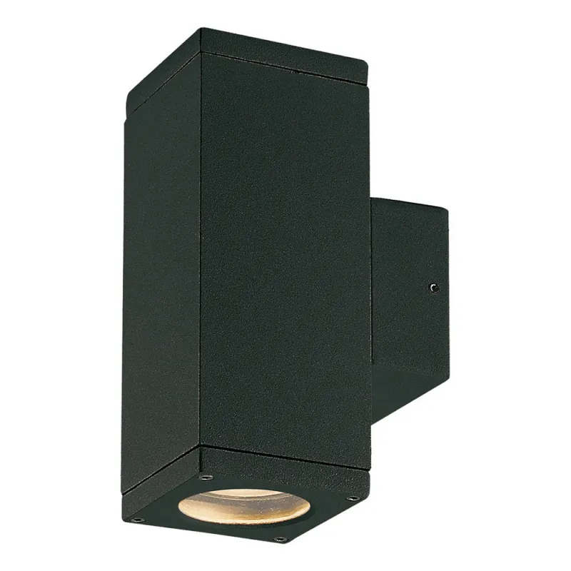 Plafond CUB IP54 GU10 max.2x11W 2em Noir - Pas cher