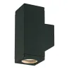 Plafond CUB IP54 GU10 max.2x11W 2em Noir - Pas cher