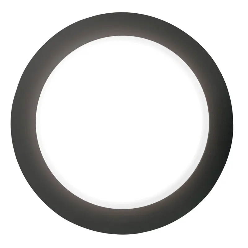 Plafond PIRO IP66 GX53 27,5 cm Noir - Pas cher