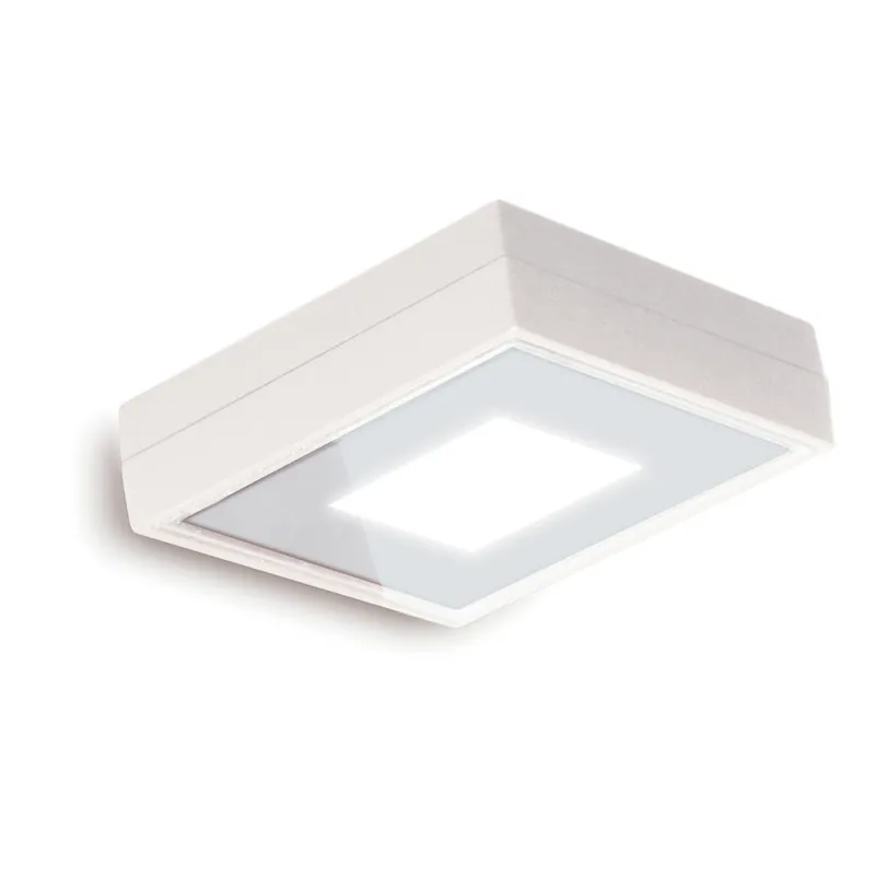 Plafond VIENA SQ IP65 LED 12W 1700lm 3K Blanc - Pas cher