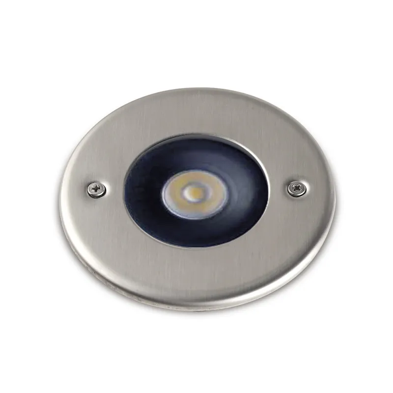 Encastré ICAZA IP67 LED 4,3W 400lm 3K Acier inoxydable rond - Pas cher