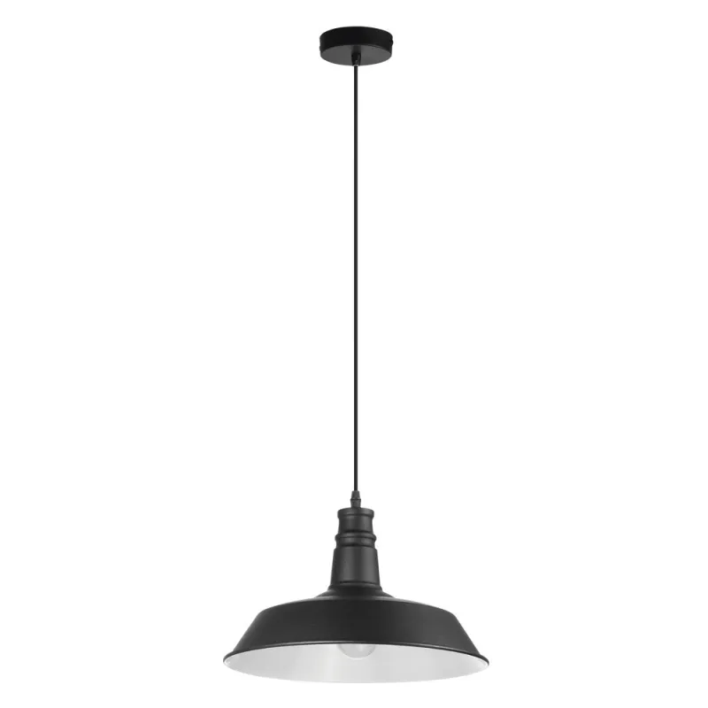 Suspension ANTIQ E27 1x40W Noirø 36 - Pas cher