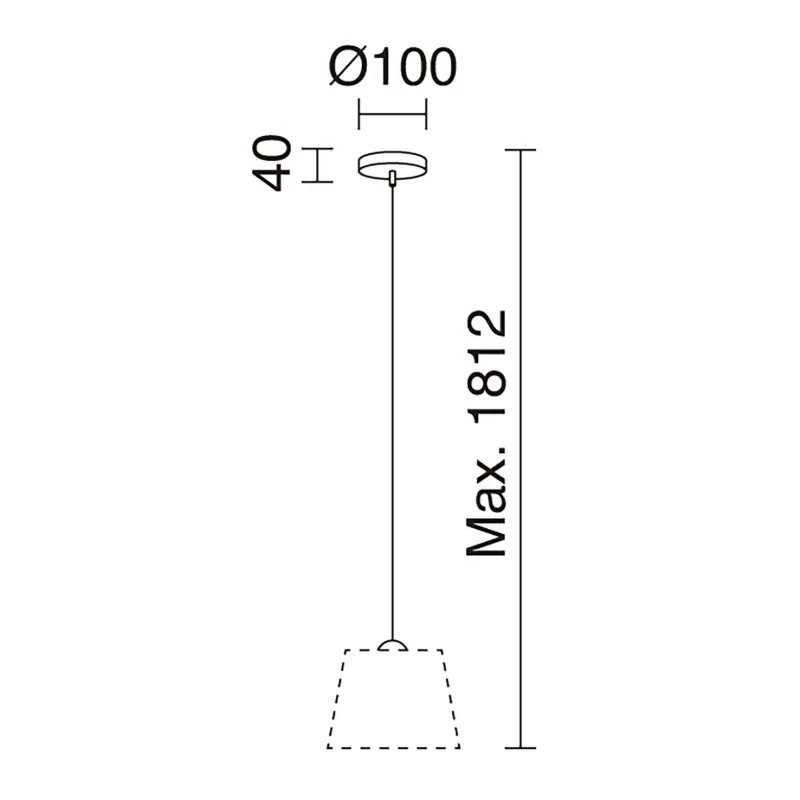 Suspension A TU ESTILO IP20 E27 chrome+transp - Pas cher