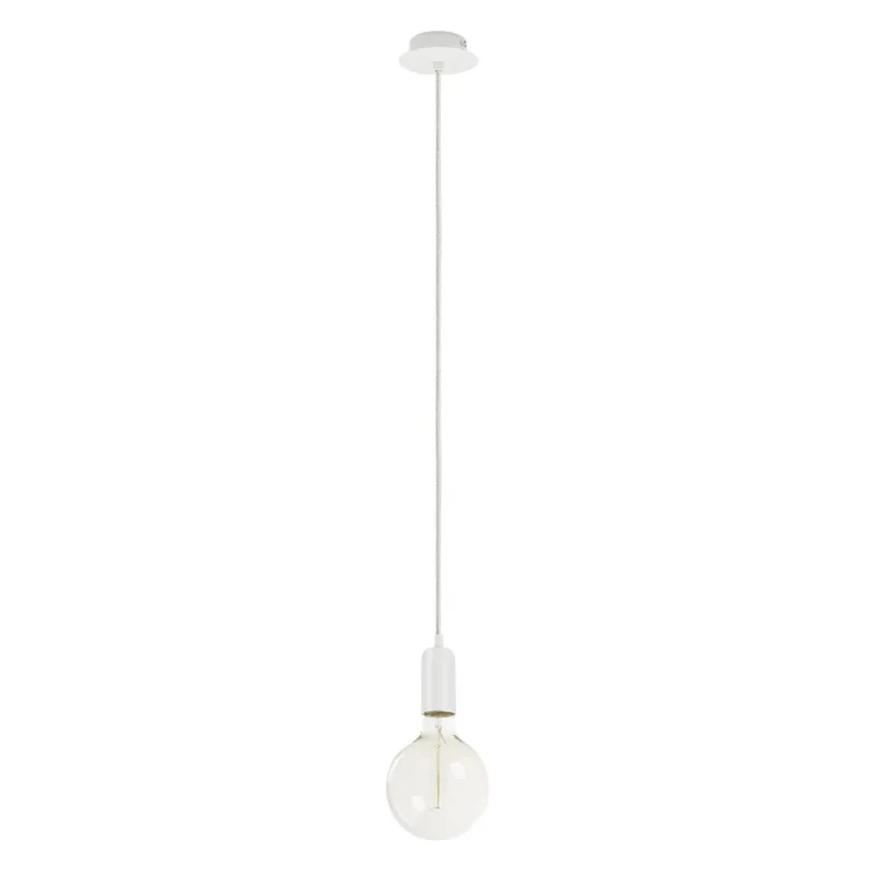 Suspension A TU ESTILO IP20 E27 60W Blanc - Pas cher