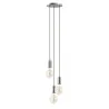 Suspension  A TU ESTILO IP20 3xE27 60W crom - Pas cher