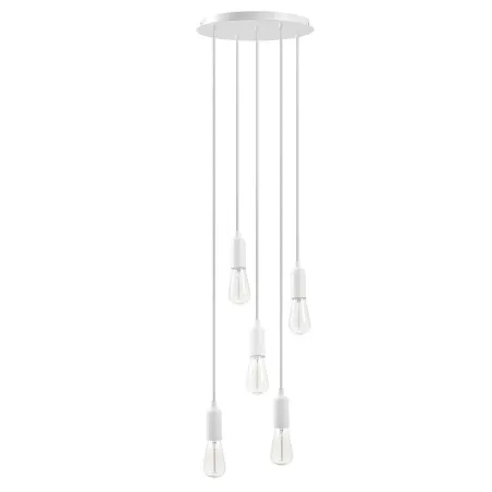 Suspension A TU ESTILO IP20 5xE27 60W blan - Pas cher