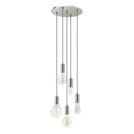 Suspension A TU ESTILO IP20 5xE27 60W crom - Pas cher