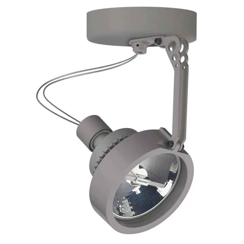 HAITI ba LED AR 111 1x15W GU10 230V Gris - Pas cher