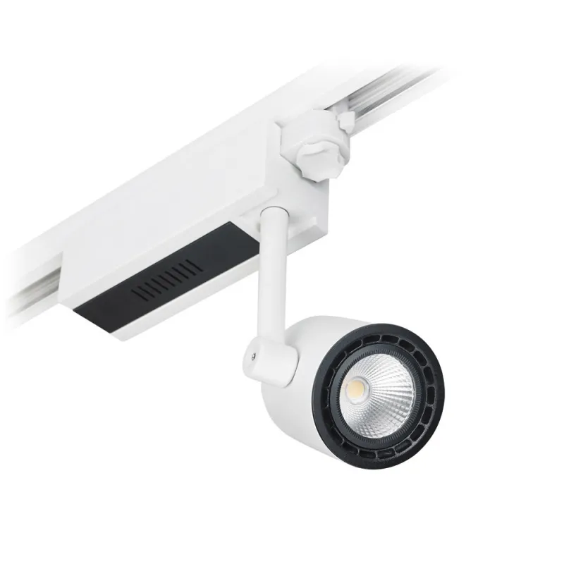 PROTEUS Projecteur Rail LED 3000K 1000Lm Blanc - Pas cher