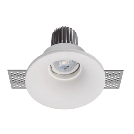 Encastré plâtre LEN GU10 50W Blanc - Pas cher
