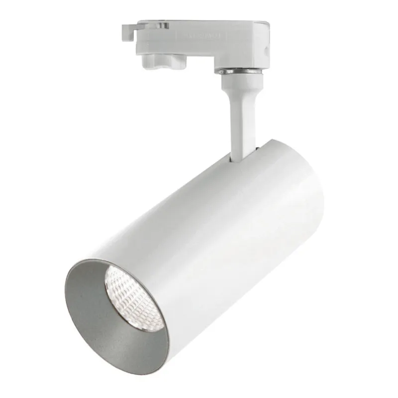 Projecteur Rail HIDRA LED 18W  3000K Bl-Noir - Pas cher
