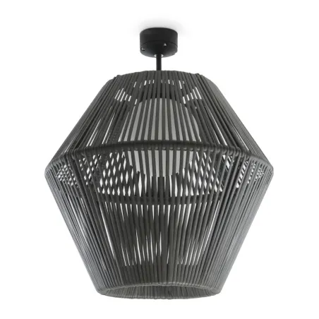Pendant  IP55 E27  LED Ø56cm- separ. H.15cm Ratán Grafito - Pas cher