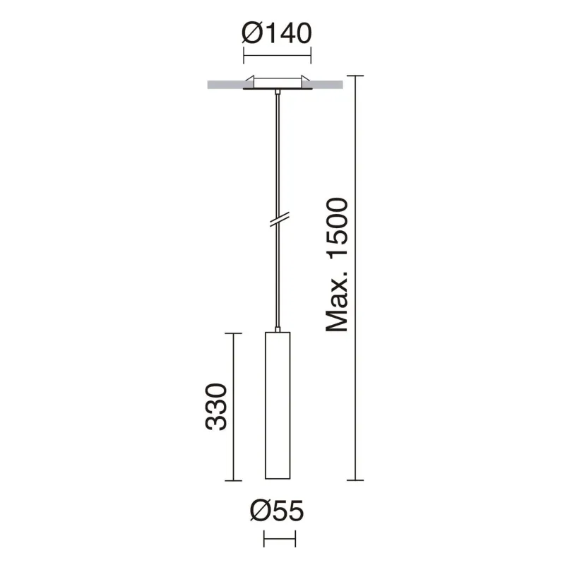 Suspension encastrée TANIA IP20 GU10 máx. 50W Blanc - Pas cher