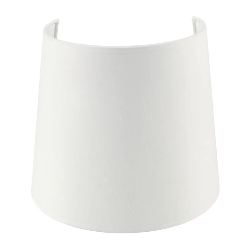 Abat-jour conique 21 cm cotton Blanc - Pas cher