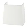 Abat-jour Plafond pyramidal 22cm cotton Blanc - Pas cher