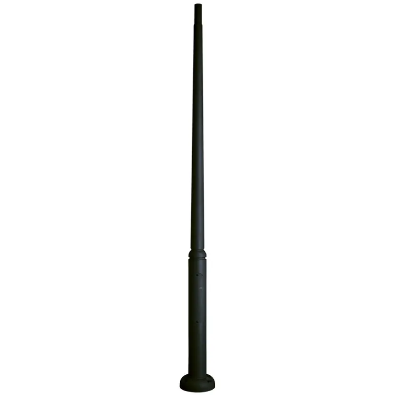 Colonne de résine lisse 300 cms. C/Reg. Noir. - Pas cher