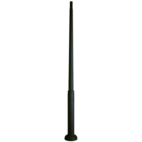 Colonne de résine lisse 350 cms. C/Reg. Noir. - Pas cher