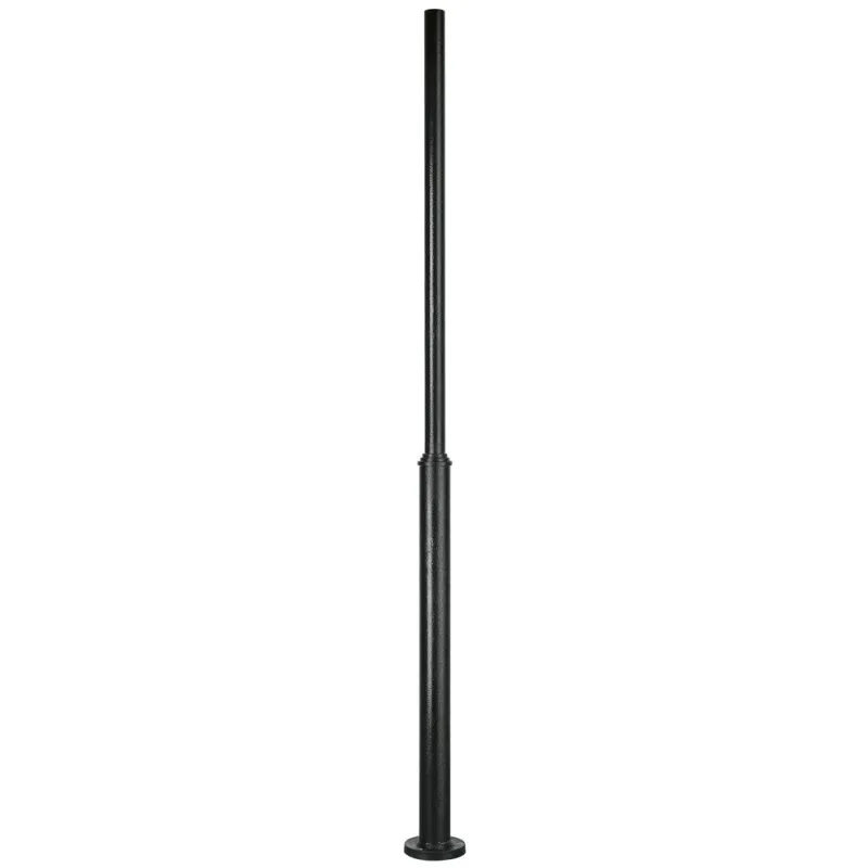 Colonne de résine lisse 240 cms. C/Reg. Noir. - Pas cher