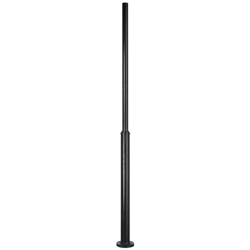 Colonne de résine lisse 280 cms. C/Reg. Noir. - Pas cher