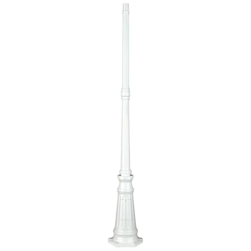 Colonne Luminaire 171cm Ø4,5cm Bl. - Pas cher